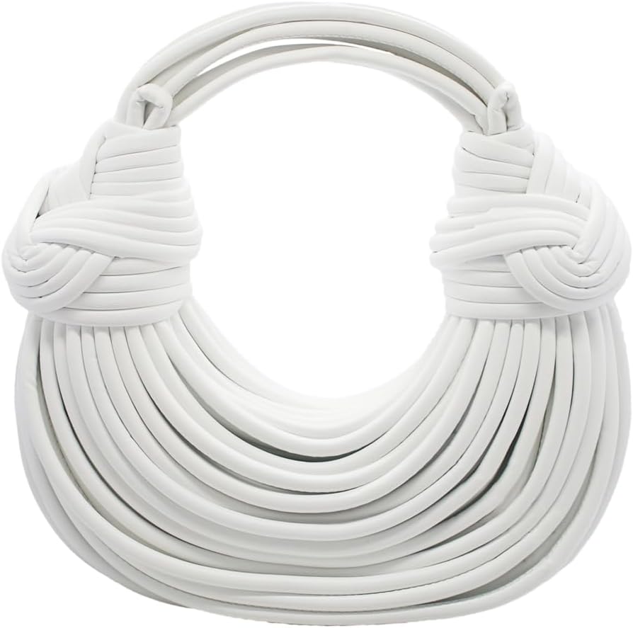 Women Woven Handbag PVC Leather Satchel Creative Noodles Style Fashion Crossbody Bag | PVC Leather, Fashion