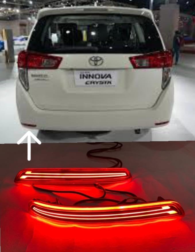 DDA Enterprises Rear Reflector bumber light compatiable Innova crysta 2016 matrix INDICATOR with wires four (type-B)-image-37