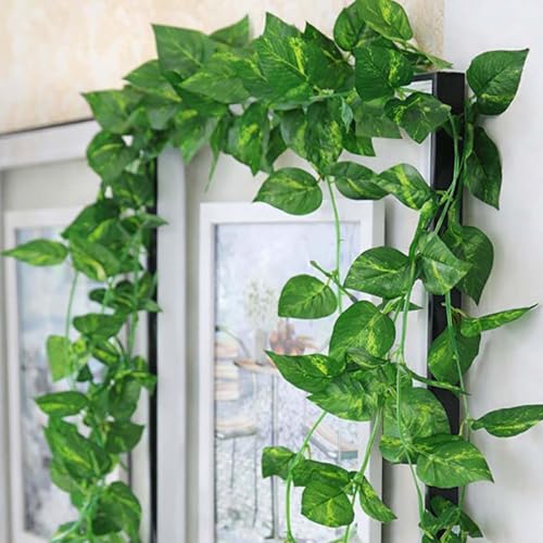 Go Hooked Artificial Hanging Creeper for Home Décor (Pack of 8, 6...