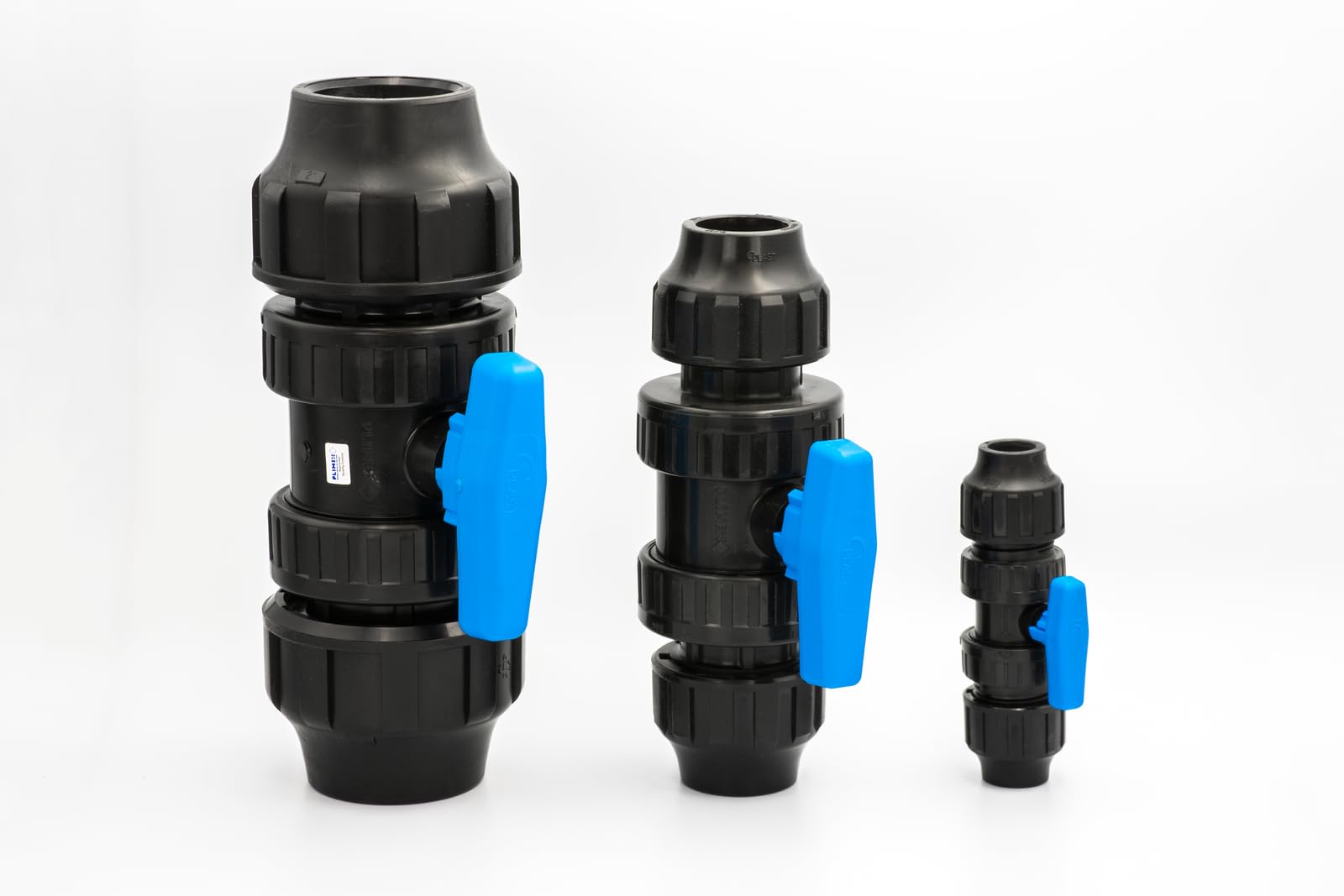 Floweringbeter PVC-Kugelhahn 3/4 Zoll Mit Schlauchanschluss - Für Pool & Bewässerung Schwarz/Rot