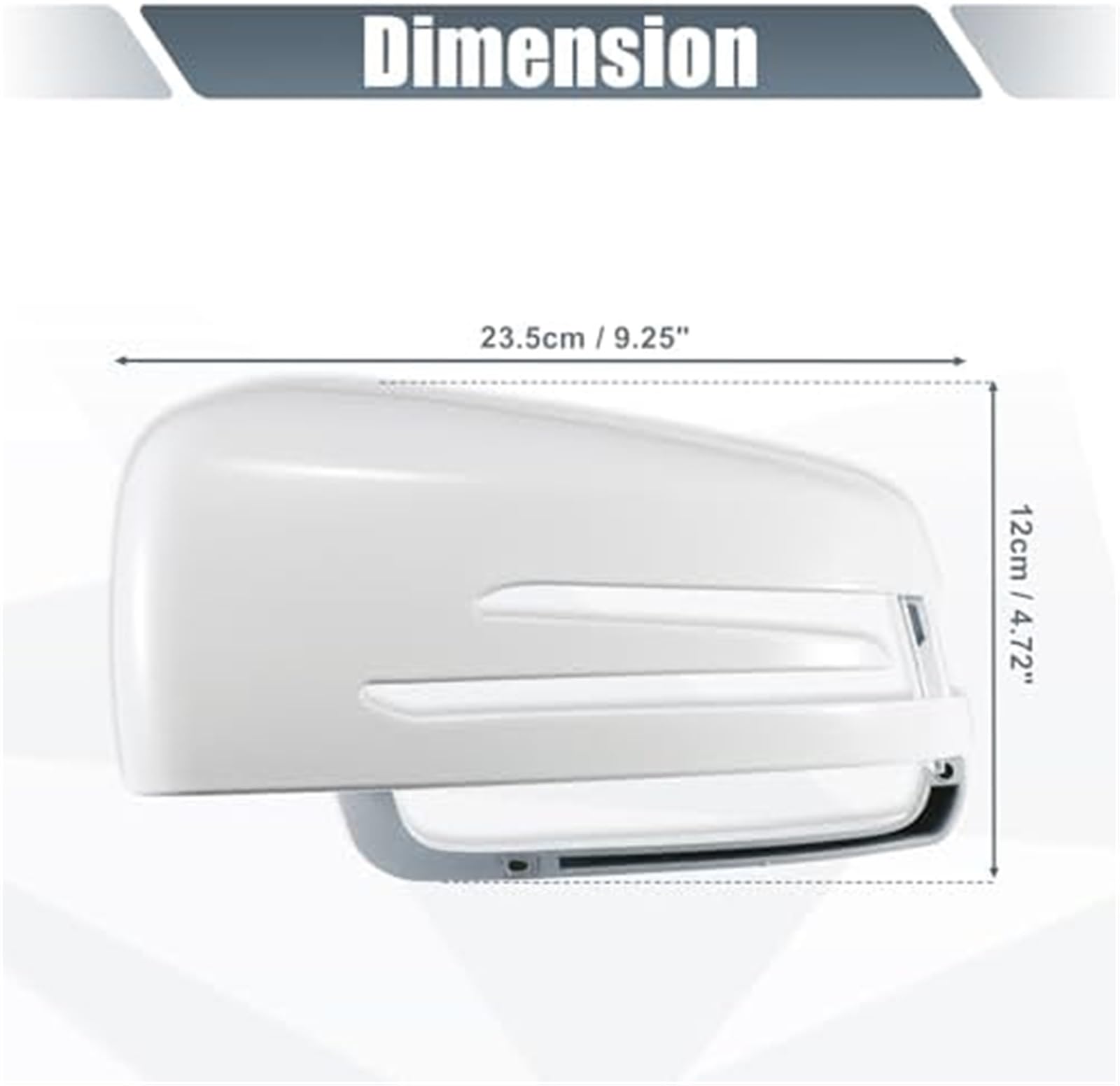 Paire de coques rétroviseurs rechange blanches