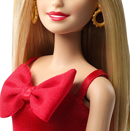 Muñeca Barbie con vestido festivo Holiday miniatura 3