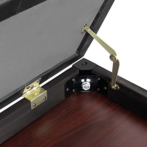 LAGRIMA Wooden Keyboard Piano Bench Stool with Storage for Beginner Black - Thumbnail 6