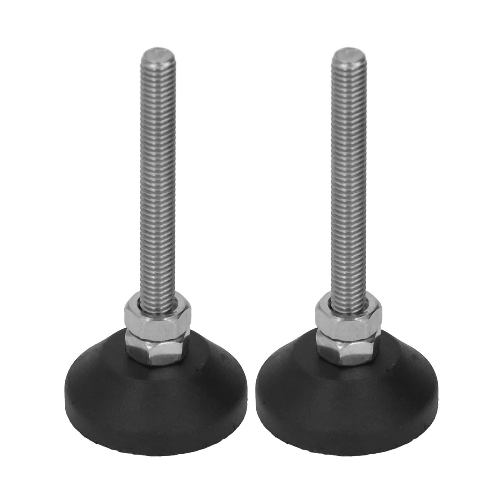 MUHUO adjustable feet for furniture,2PCS M6 Furniture Glide Swivel Leveling Mounts Pads Adjustable Rubber Base D30xM6x50