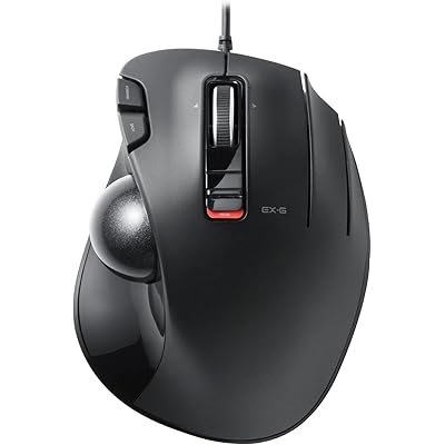 エレコム USB 有線 トラックボールマウス 6ボタン チルトホイール（左右スクロール） ブラック M-XT3URBK