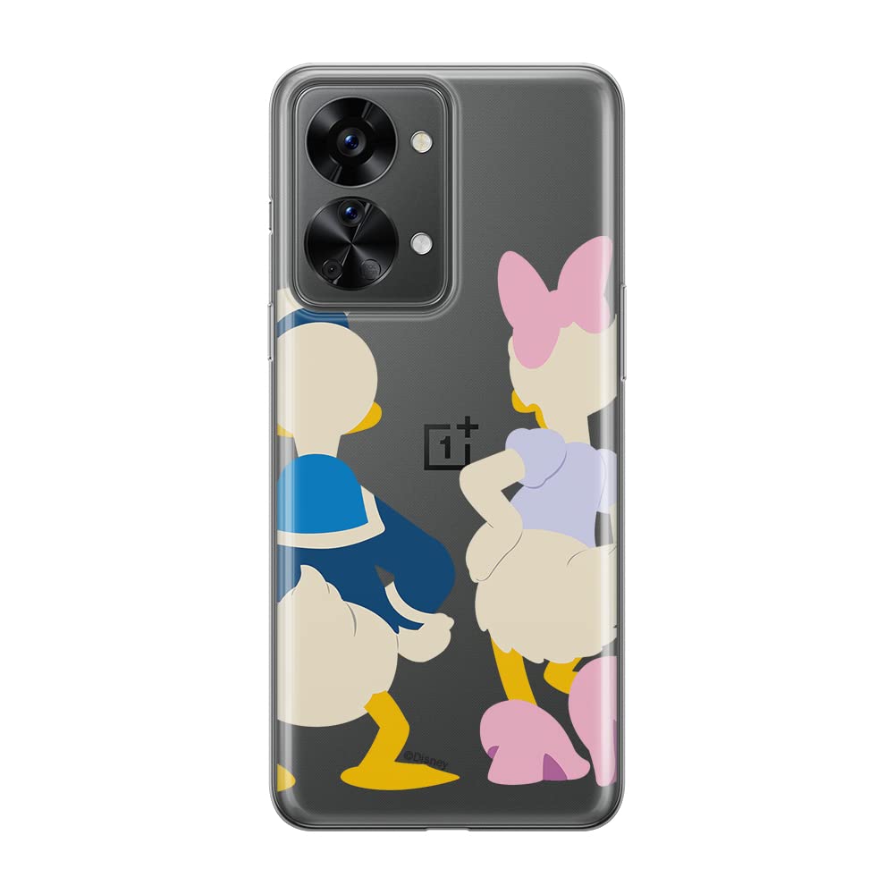 ERT GROUP mobile phone case for Oneplus NORD 2T 5G original and officially Licensed Disney pattern Donald & Daisy 001 optimally adapted to the shape of the mobile phone, partially transparent