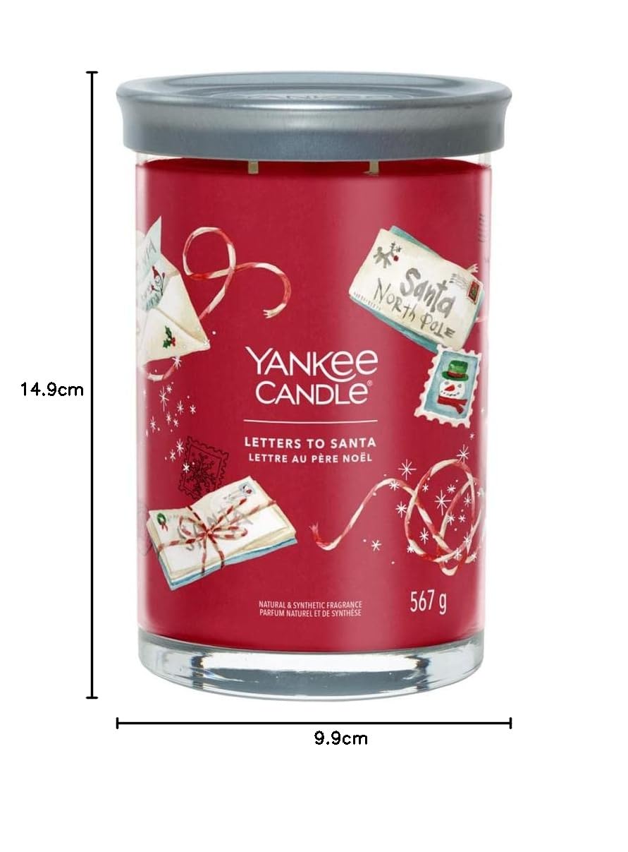 Yankee Candle Lettres au Père Noël Grande bougie en pot