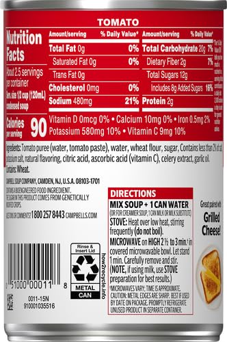 Image of Campbell's Condensed Tomato Soup, 10.75 oz Can (Pack of 2)
