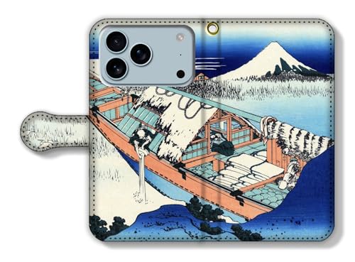 手帳型 iPhone17 Pro Max互換 スマホケース 【世界の名画】 葛飾北斎 ☆浮世絵☆ 富嶽三十六景 富士山 山 冨嶽 アート 絵画 芸術 日本 和 和風 (常州牛堀)