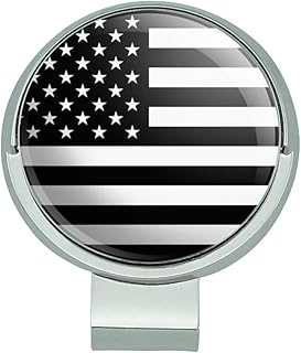 GRAPHICS & MORE Subdued American USA Flag Black White Military Tactical Golf Hat Clip with Magnetic Ball Marker