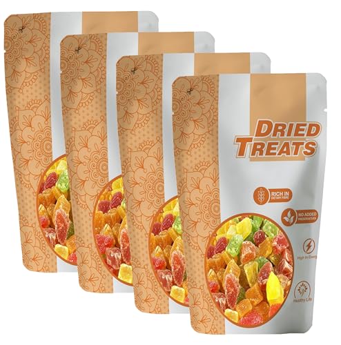 Image of Dried Treats Dried Fruits Nuts And Seeds (Dried Cocktail /Mix fruits, 1000g (4x250g))