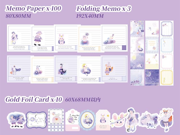 Image of WEMOL Vintage Journal Scrapbook Pack Kit for Art Journaling Bullet, Planners DIY Paper Stickers, Craft Kits Notebook, Collage Album Aesthetic Sticker (Big Purple)