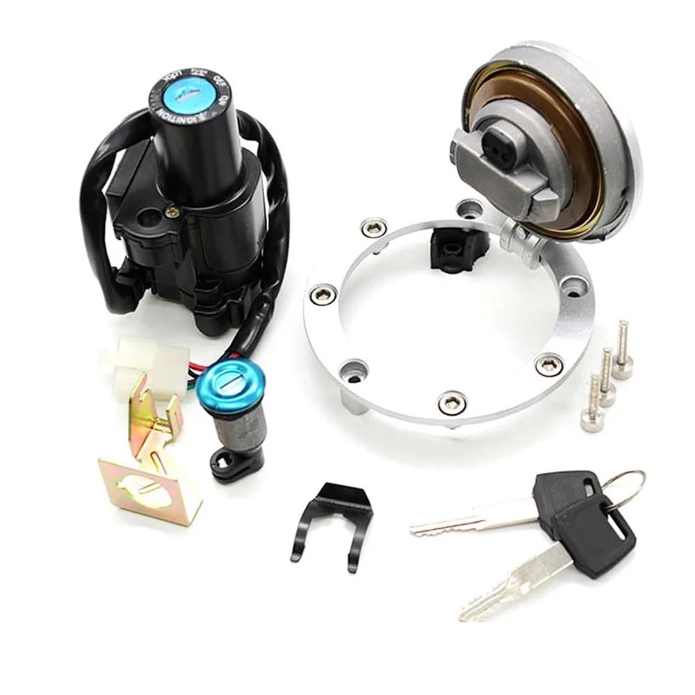 Tapa del depósito de fluidos de Motocicleta tapón del depósito de Combustible de Motocicleta Interruptor de Encendido Juego de Cerradura para CB 900F 1300 CBR 929 954 600 1000 1100XX CBR600 F4 F4I