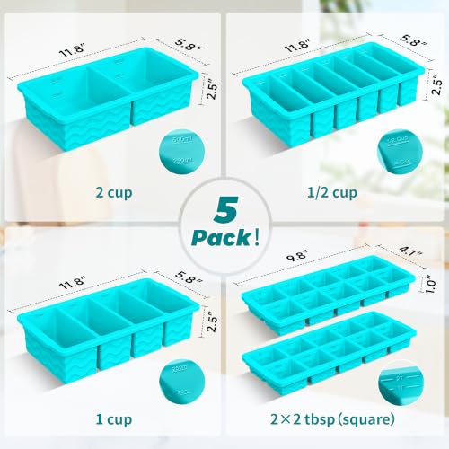 Moldes de Silicona para Congelador 5 Piezas miniatura 2