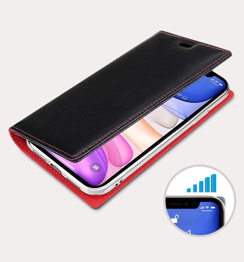 JETech Cover Portafoglio per iPhone 12/12 Pro 6,1 Pollici con Porta Carte, Custodia Protettiva