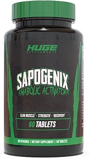 Sapogenix® Anabolic Activator for Muscle Growth, Strength & Recovery – Exclusive High-Potency Muscle Builder w/ Cyclosome™ Delivery For Optimal Absorption – For Bulking or Cutting Cycles (60 Tablets)