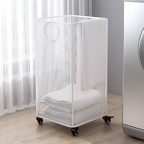 Panier à linge grande capacité 50L en maille aérée