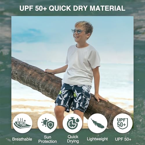 Image of Kanu Surf Boys' Paradise Floral Swim Trunk