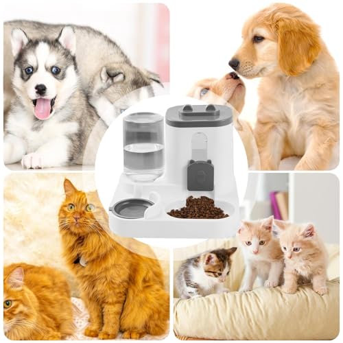 Mangeoire petits animaux avec sortie contrôlable et distributeur eau jaune - 5