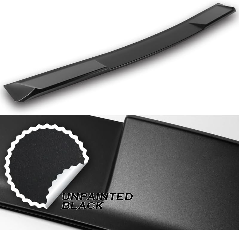 W-POWER, Rear Window Roof Spoiler Compatible with 2021-2025 Lexus IS300 / IS350 / IS500, ABS Rear Window Roof Visor Spoiler Wing, 2022 2023 2024, Unpainted Matt Black