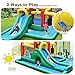 BOUNTECH Inflatable Water Slide, Kids Water Slide Bounce House Wet Dry Combo for Outdoor Fun with Hide&Seek Cave, Splash Pool, Blow up Waterslides Inflatables for Big Kids Backyard Party Gifts