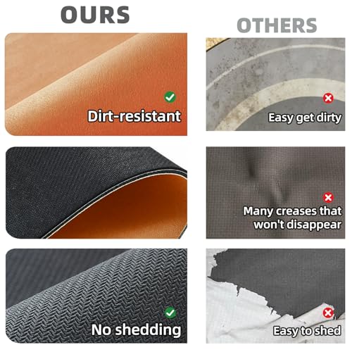 Bathroom Mat Quick Dry, Bathroom Rugs Non Slip Washable Thin Absorbent Bath Mat Fits Under Door Bathroom Floor Mat Perfect for Bath, Shower, or Sink 20"x30" Orange