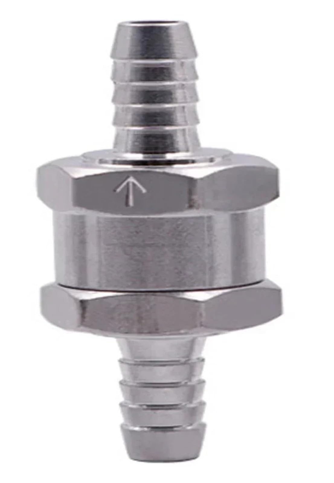 Troioium 2Pcs 12Mm Repair Parts Fuel Non Return Check Valve 6/8/10/12Mm Aluminium Alloy Petrol Water Fuel Line One Way(2Pcs 12Mm)