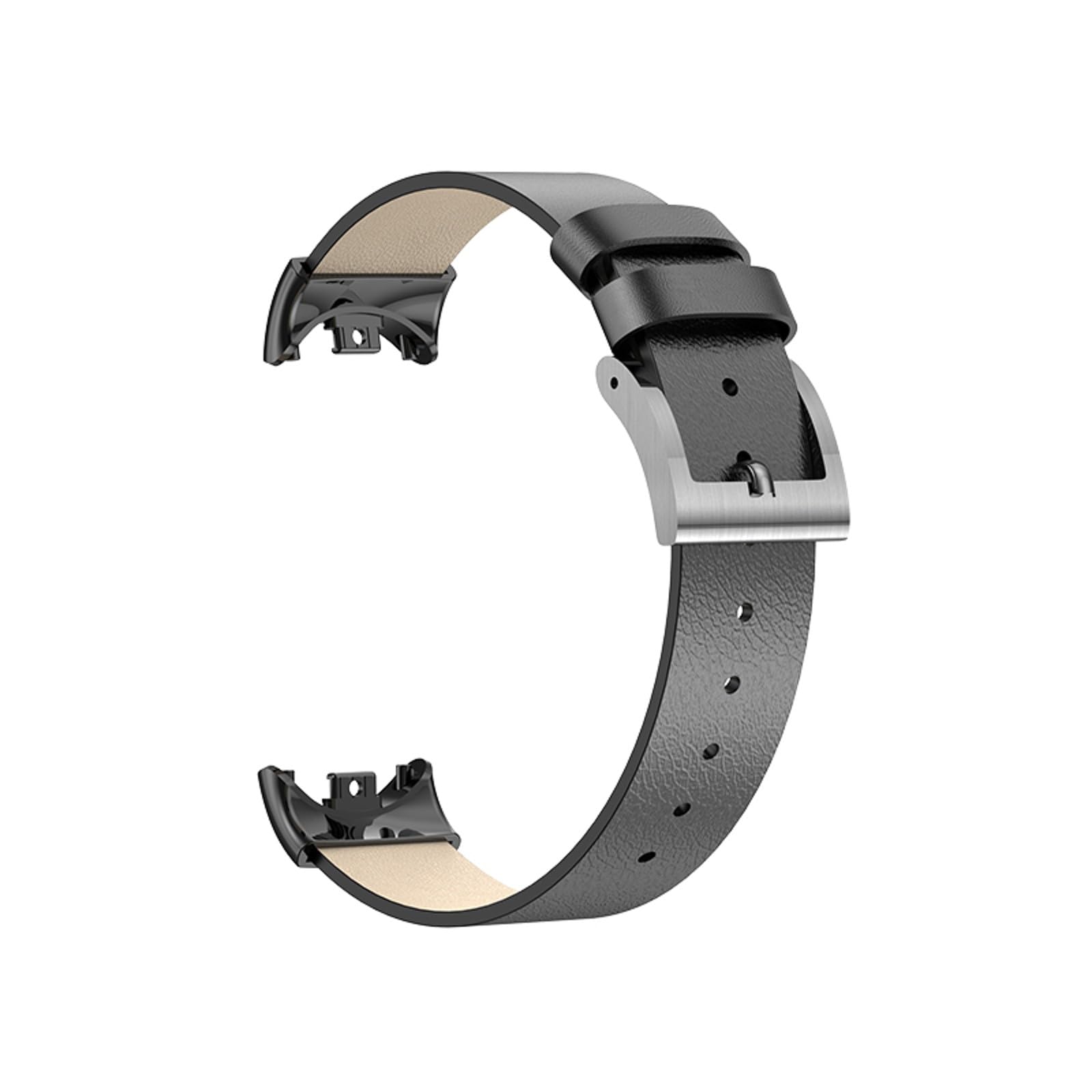 Leather Straps Compatible with Xiaomi Smart Band 9 Strap, Adjustable Replacement Wristband Premium Leather Band for Xiaomi Smart Band 9
