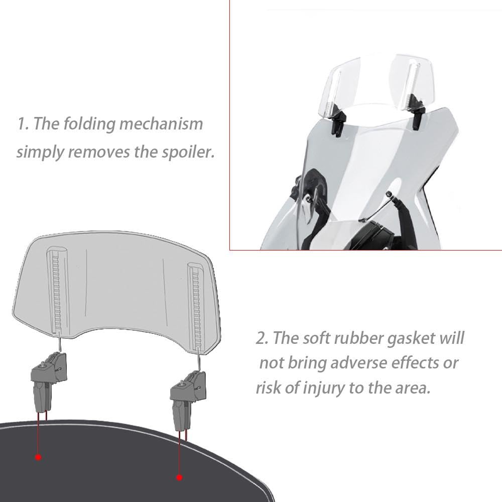 Motorfiets Windscherm voor BMW R1200RT R1200 1200 RT R 1200RT – Verstelbare Clip-On Windschermverlenger, Winddeflector voor Motorfietsen, Windbescherming en Stabiliteit,B Smoke-280mm×120mm Motorfiets Windscherm voor BMW R1200RT R1200 1200 RT R 1200RT – Verstelbare Clip-On Windschermverlenger, Winddeflector voor Motorfietsen, Windbescherming en Stabiliteit,B Smoke-280mm×120mm
