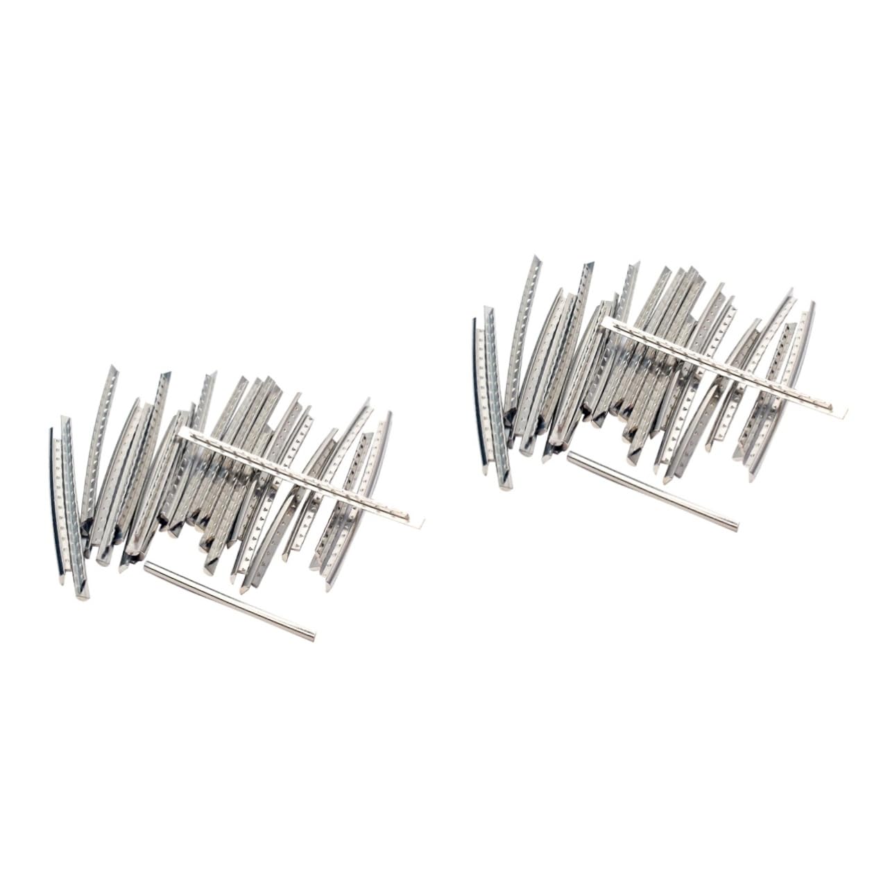 ibasenice 2sets Diy Guitar Building Kit 24 Fret Metal Bass Guitar Fret Wire 2.9mm 24pcs*2