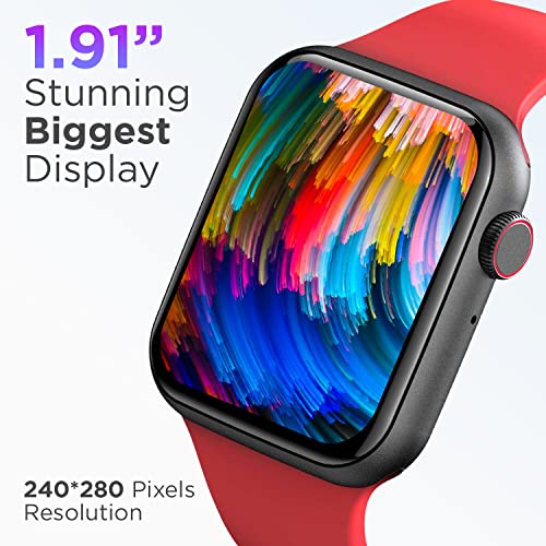 Image of Fire-Boltt Ring Plus 1.91 inch Bluetooth Calling Smartwatch Largest Full Touch Display & Full Metal Body, AI Voice, Over 100 Sports Modes, SpO2, Heart Rate Tracking