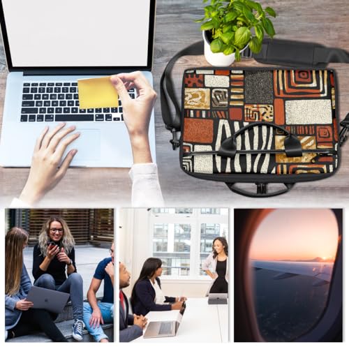 Bolso para portátil con estampado tribal africano 14-15 pulgadas miniatura 5