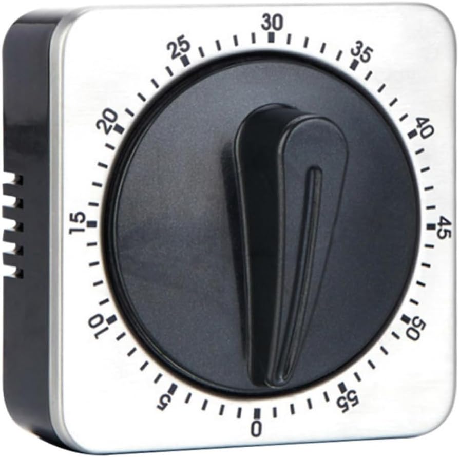 Cabilock 2pcs Countdown Timer Mechanical Kitchen Timer Magnetic Home Daily Use Device