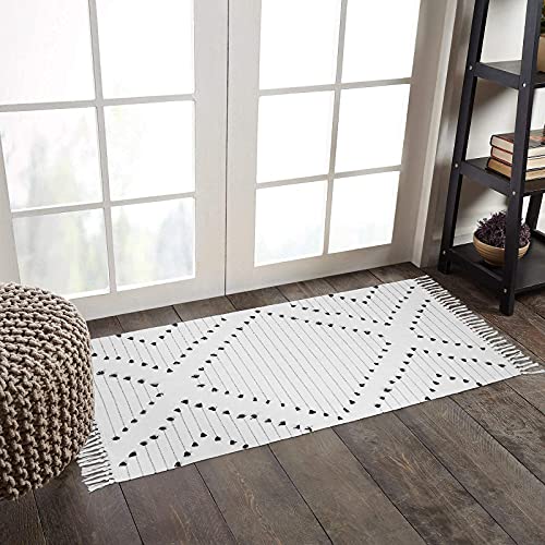 Boho Bedroom Rug 2'X 4.3', Cotton Hand-Woven Runner Rug With Tassel Machine Washable Entryway Rug Moroccan Tribal Decorative Floor Mat For Porch/Doorway/Laundry/Kitchen/Bathroom #TOP6