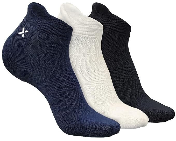 Image of Men's Low Cut Ankle Socks Pack | Bamboo Cushioned Sports Socks for Gym, Running, Walking