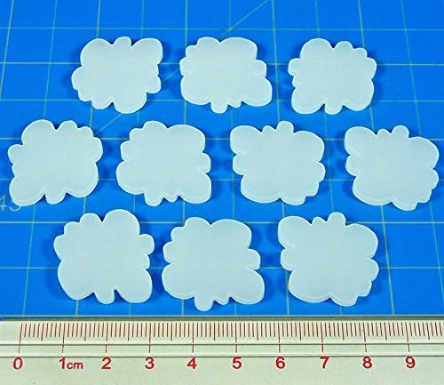 LITKO Fire Fighter Game Token Set | Compatible with Flash Point | Fire Rescue | Firefighter Games | Indie Games (Translucent White-Smoke)