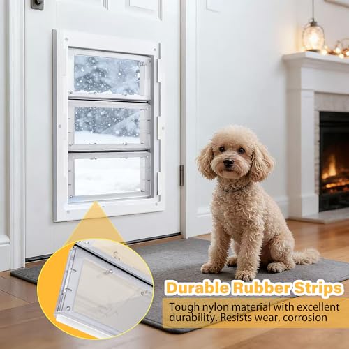 8Pcs Replacement Rubber Strips Compatible with Ideal Pet Products Air Seal Pet Door 10.25\" x 15.75\" Flap （Large） - Thumbnail 4