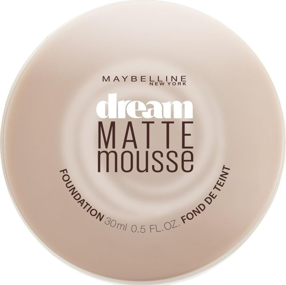 Maybelline New York Dream Matte Mousse Foundation, Honey Beige, 0.64 oz.