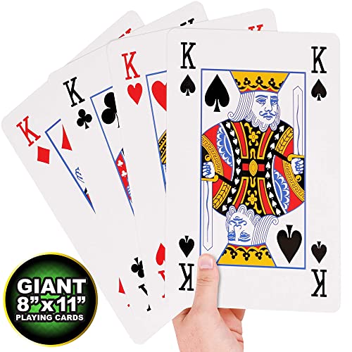 Kangaroo Huge, Jumbo Playing Cards (Giant 8-1/4" X 11-3/4" Deck Of Cards) #TOP2