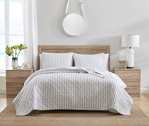 Stone Cottage - King Quilt Set, Reversible Cotton Bedding with Matching Shams, Ideal Bedding Set (Willow Way Grey, King)