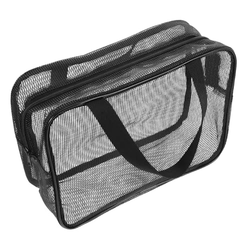 Ciieeo Multi-purpose Mesh Shower Pouch Bath Bag for Travel Camping Women Men Shower Bag Large Capacity Wash Hanging Tote for Gym