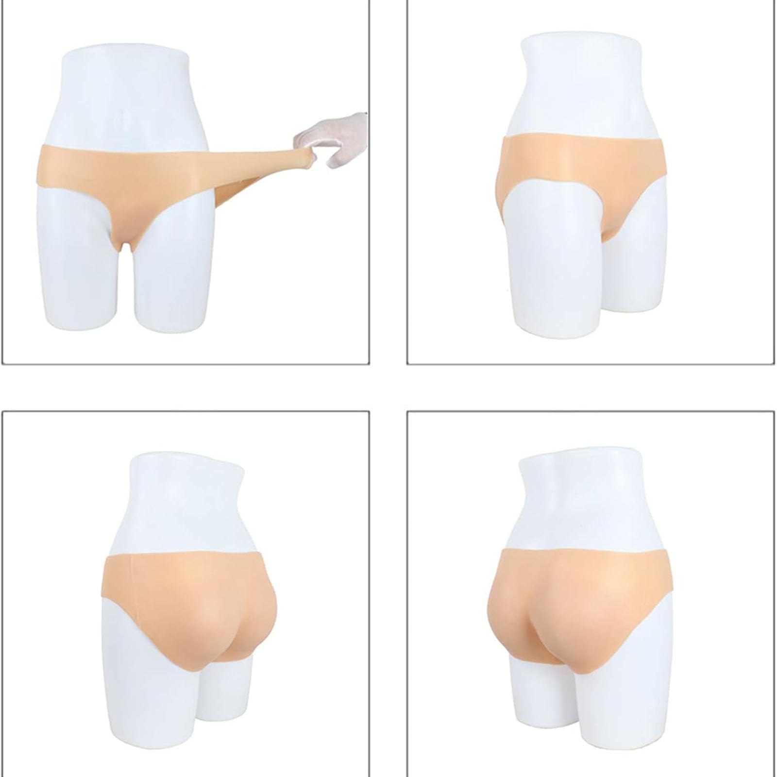 Silikonowe ochraniacze na pośladki wzmacniające buttock - obfite buttocks silikonowe wyściełane spodnie hip - dla kobiet Shapewear