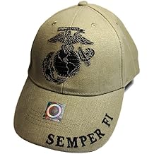 EagleEmblems United States Marine Logo Eagle Subdued Hat Cap USMC Tan One Size
