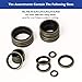 150Pcs Metal Bonded Seal Washer Assortment Kit Bonded Washer 8 Sizes M6, M8, M10, M12, M14, M16, M18, M20