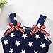 Little Girl American Flag Dress Girls Sleeveless Patriotic Independent Day Dresses Toddler Girl 4th of July Star Stripes Outfits Clothes 2-7T Blue and red Star stripes-1600-3T