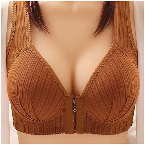 Soutien-gorge de sport à compression anti-frottement avec boutons sur le devant et maintien ferme - 3