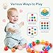 FHRILEK Ball Pit Balls 100 Pack 5.5cm PE Plastic - 7 Bright Colors for Kids Play Tent Pool