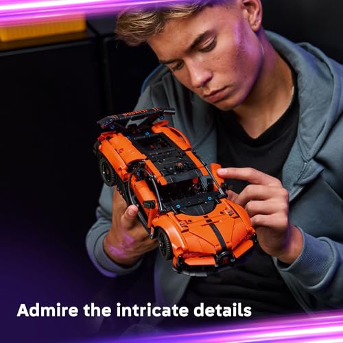 Image of LEGO Technic Bugatti Chiron Pur Sport Hypercar Building Toy for Boys & Girls - Sports Car Toy W /Realistic Steering & Engine for Kids & Racing Fans, Ages 9+ - Gift Idea for Birthdays - 42222
