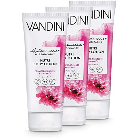 VANDINI NUTRI Body Lotion Peony Blossom & Argan Oil 3 x 200 ml Cover