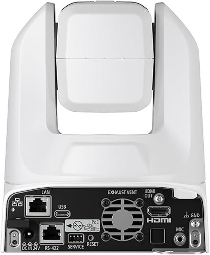 Miniatura 8 de Canon Cámara PTZ CR-N100 (blanca), zoom óptico 20x, video 4K UHD, producciones profesionales, casa de culto, educación, transmisión, corporativo,